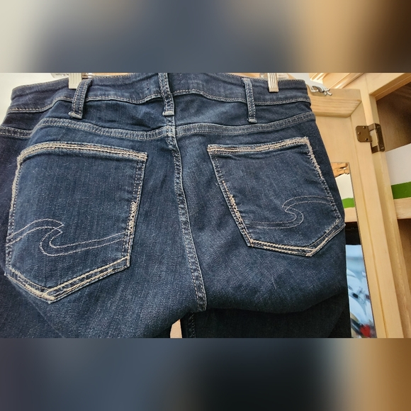 Silver Elyse Jeans Straight Leg 34/30 - Picture 2 of 3